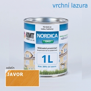 Teknos Nordica Eko Javor lazura na dřevo 1,00 L