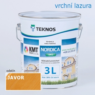 Teknos Nordica Eko Javor lazura na dřevo 3,00 L