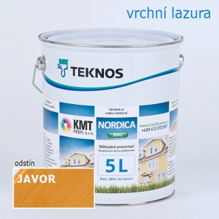 Teknos Nordica Eko Javor lazura na dřevo 5,00 L