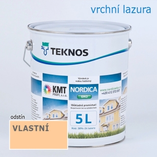 Teknos Nordica Eko (vlastní) lazura na dřevo 5,00 L